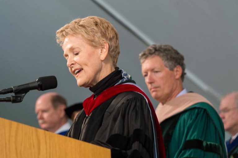 Swanee Hunt in academic regalia