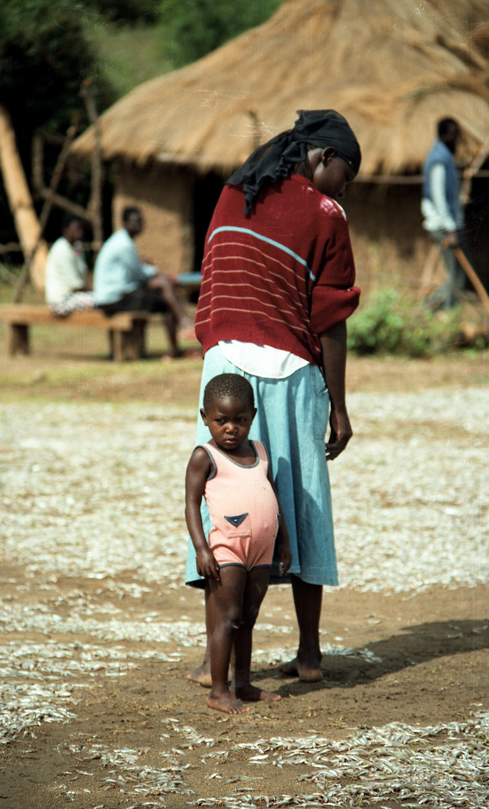 Little girl and mother, Kenya