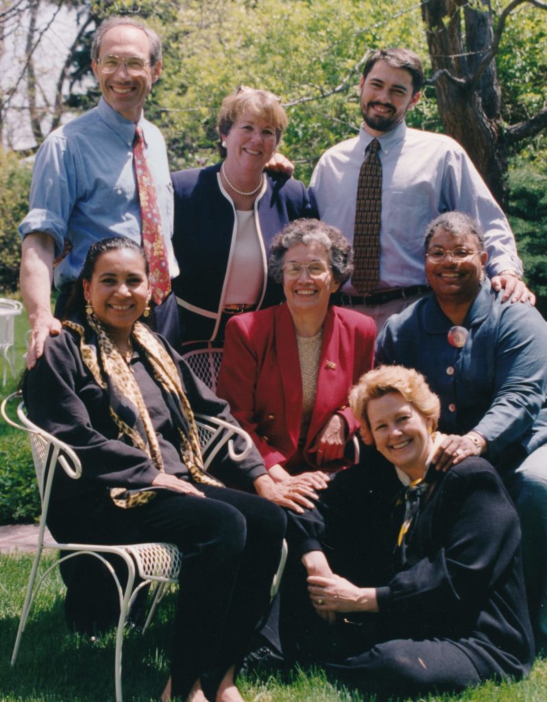 The first board of the Hunt Alternatives Fund in Denver.